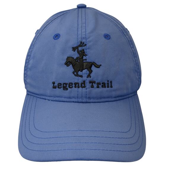Legend Trail Strapback Baseball Cap Blue One Size Adjustable Embroidered Pukka - Picture 1 of 10